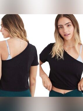 aerie One Shoulder Baby Tee